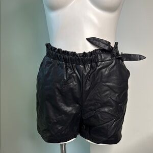 LIT Boutique Gwen Vegan Leather Shorts small